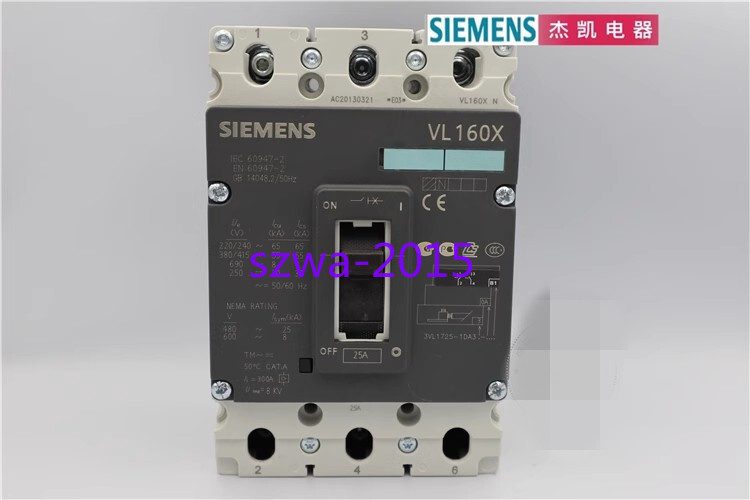 Автоматический выключатель Siemens 3VL1725-1DA33-0AB1