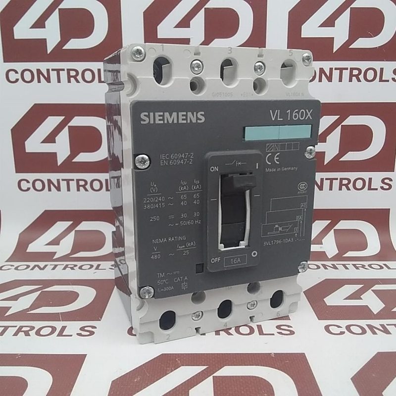 Автоматический выключатель Siemens 3VL1796-1DA33-0AA0