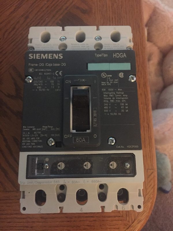 Автоматический выключатель Siemens 3VL2106-2GE33-0AA0