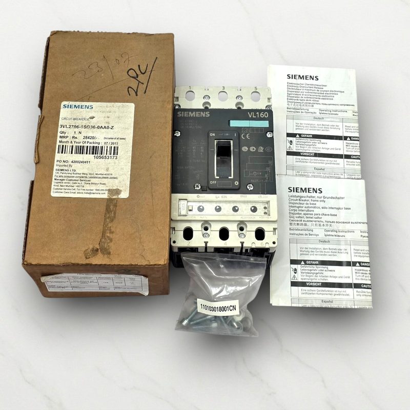 Автоматический выключатель Siemens 3VL2706-1SG36-0AA0-Z