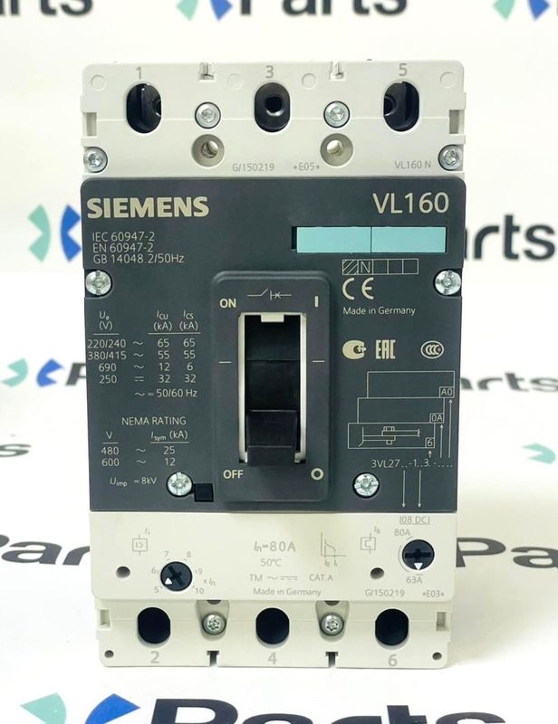 Автоматический выключатель Siemens 3VL2708-1DC36-0AA0