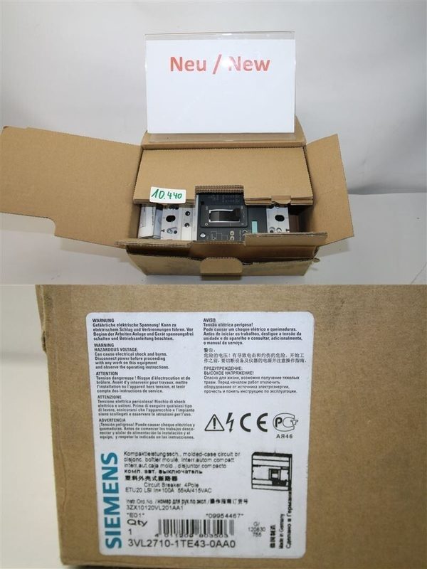 Автоматический выключатель Siemens 3VL2710-1TE43-0AA0