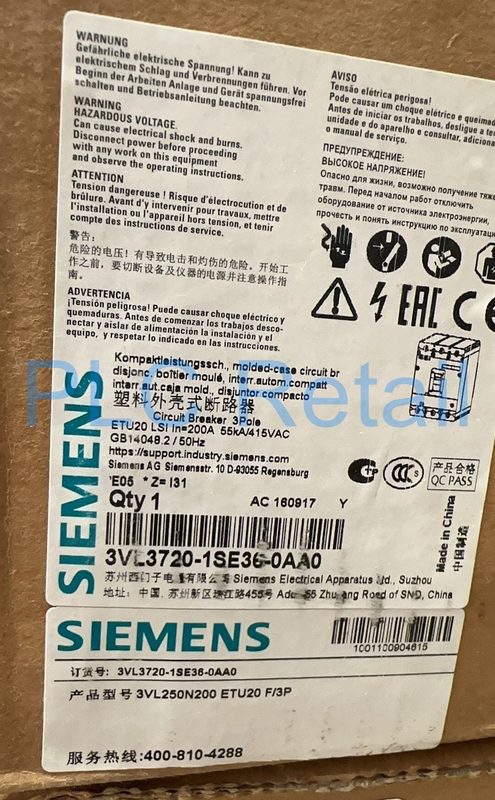 Автоматический выключатель Siemens 3VL3720-1SE36-0AA0
