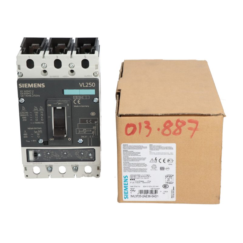 Автоматический выключатель Siemens 3VL3720-2AE36-0AD1