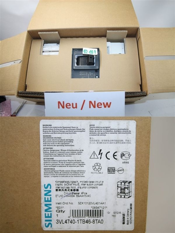 Автоматический выключатель Siemens 3VL4740-1TB46-8TA0