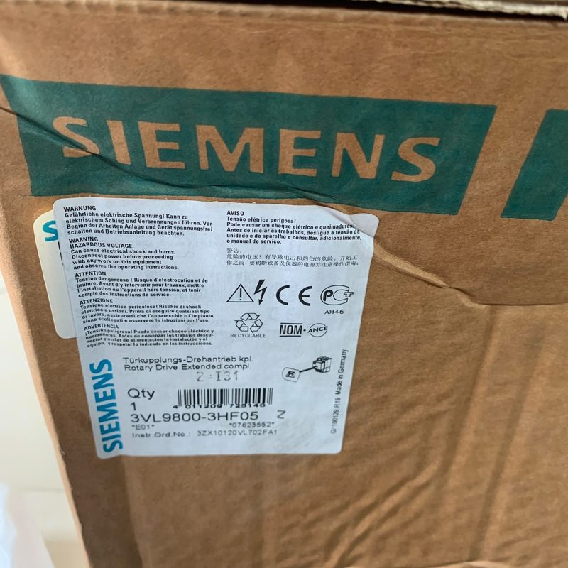 Автоматический выключатель Siemens 3VL9800-3HF05