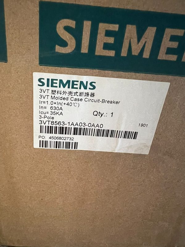 Автоматический выключатель Siemens 3VT8563-1AA03-0AA0