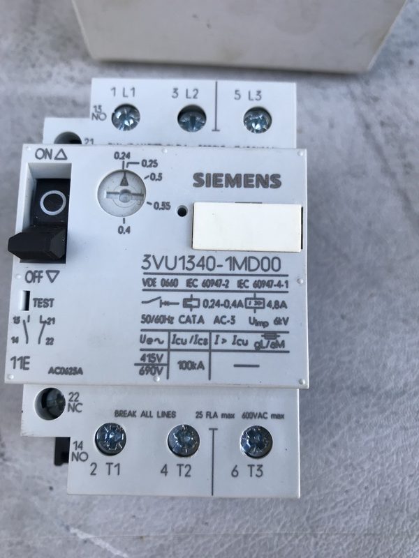 Автоматический выключатель Siemens 3VU1340-1MD00