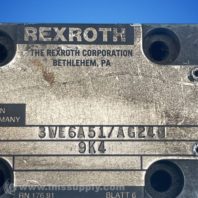 Электромагнитный клапан Bosch Rexroth 3WE6A51/AG2409K4