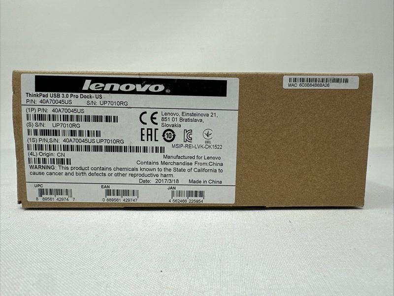 Док-станция Lenovo 40A70045US