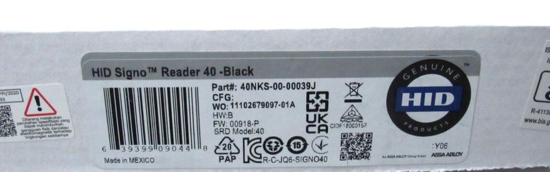 Оборудование видеонаблюдения HID 40NKS-00-00039J
