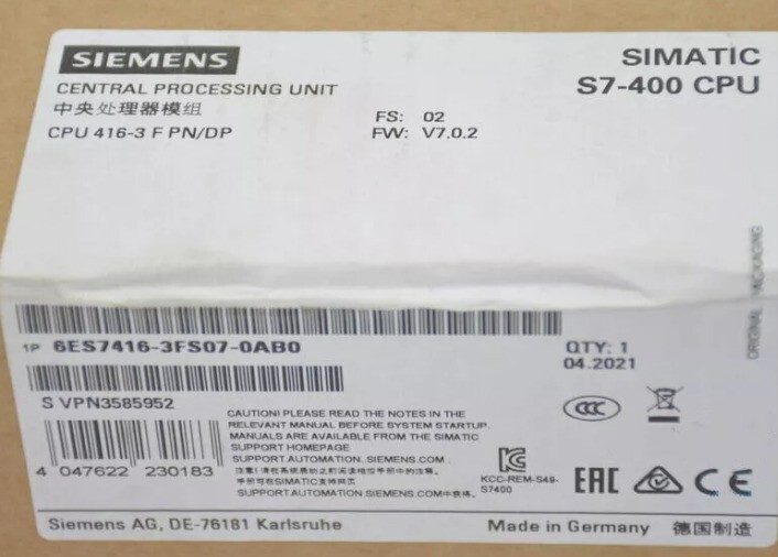 ПЛК Siemens 416-3FS07-0AB0