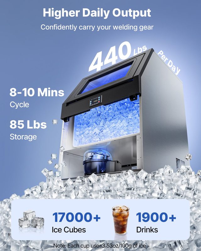 Льдогенератор 440LBS/24H