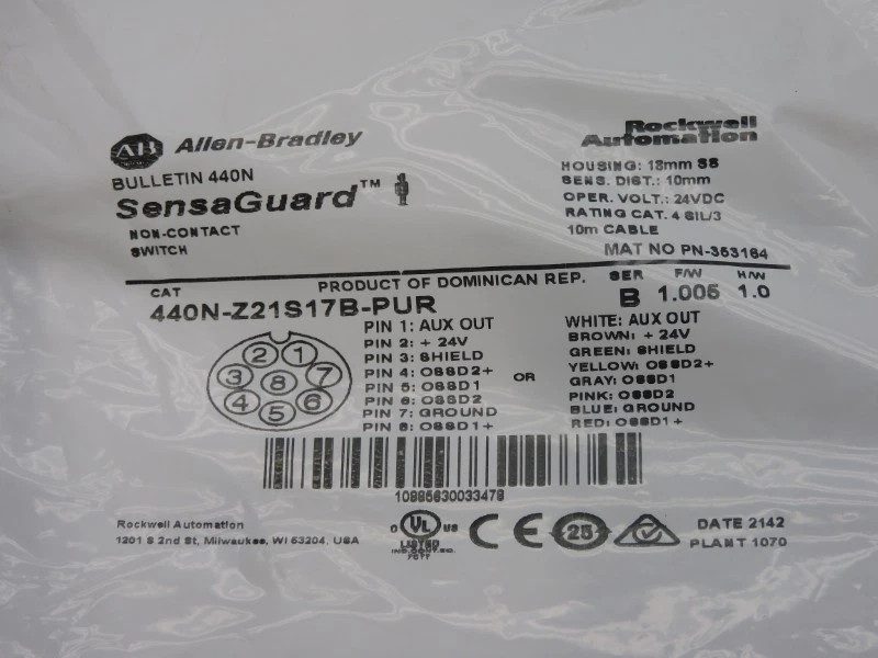 Реле безопасности Allen-Bradley 440N-Z21S17B-PUR