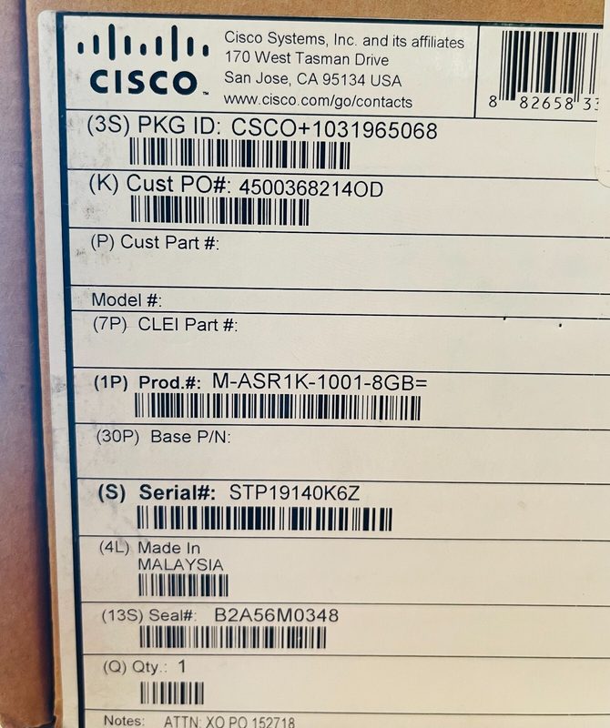 Маршрутизатор Cisco 4GBX2