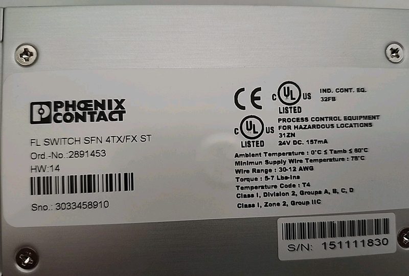 Коммутатор Phoenix Contact 4TX/FX