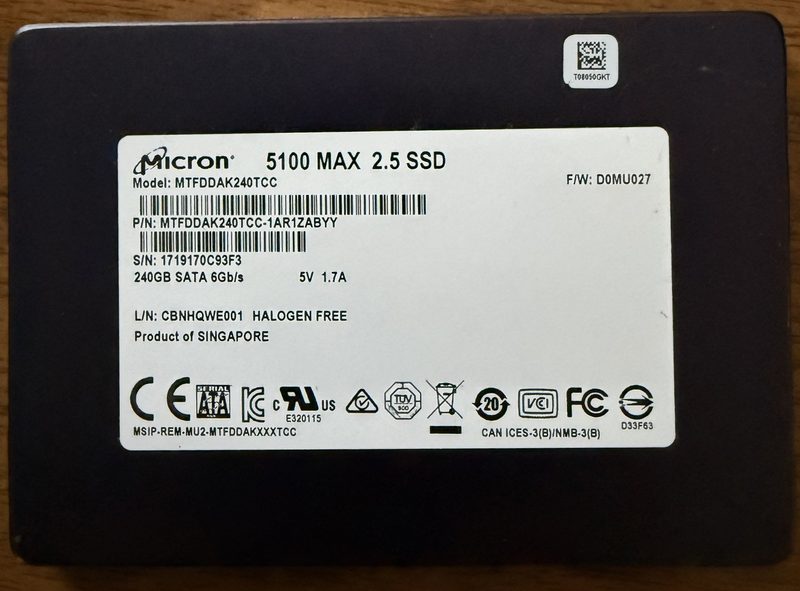 SSD-накопитель Micron 5100MAX