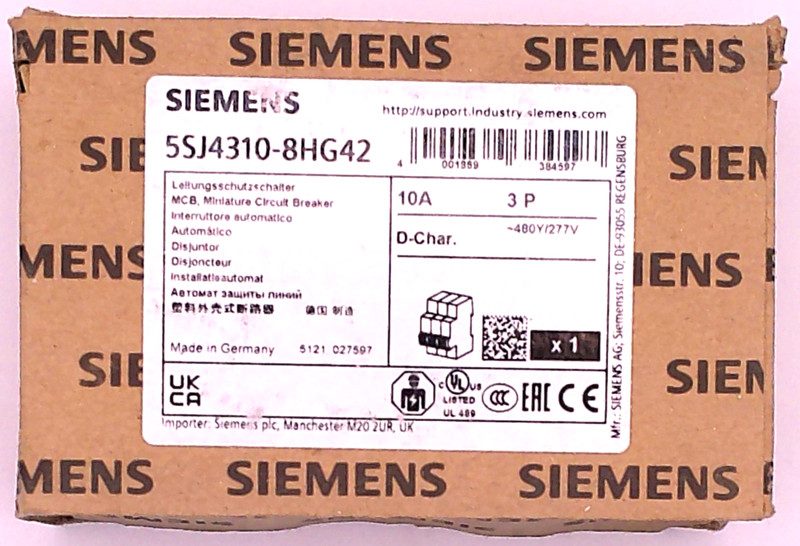 Автоматический выключатель Siemens 5SJ4310-8HG42