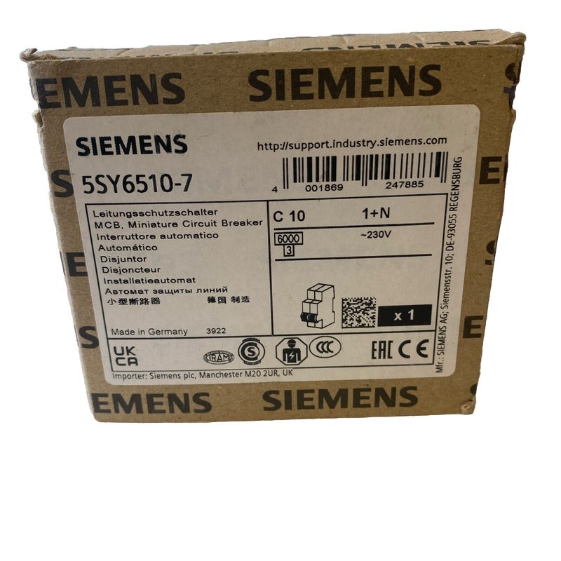 Автоматический выключатель Siemens 5SY6510-7