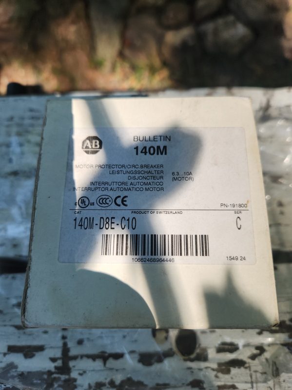 Автоматический выключатель Allen-Bradley 6.3-10AMP