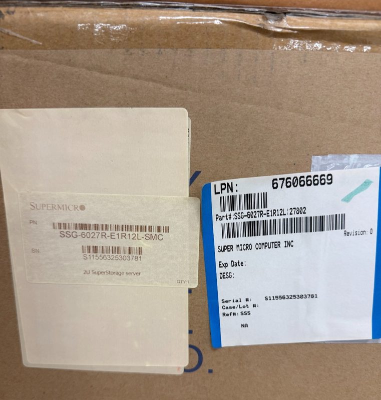 Сервер Supermicro 6027R-E1R12L