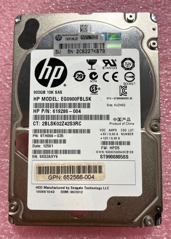 Жёсткий диск HPE 619286-004