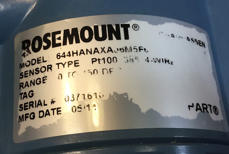 Датчик температуры Rosemount 644HANAXAJ6M5F6