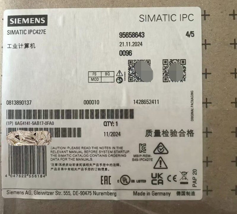 Промышленный компьютер Siemens 6AG4141-5AB17-0FA0