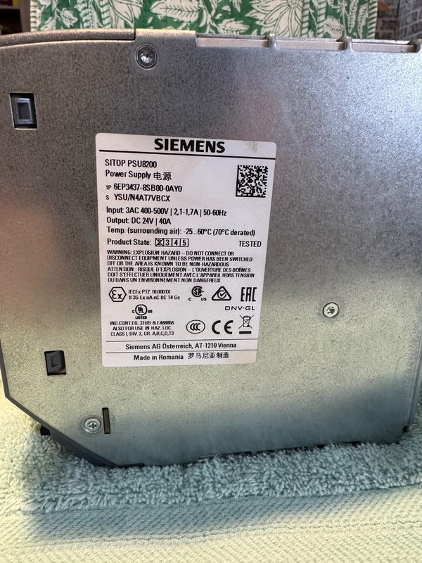 Блок питания Siemens 6EP3437-8SB00-0AY0