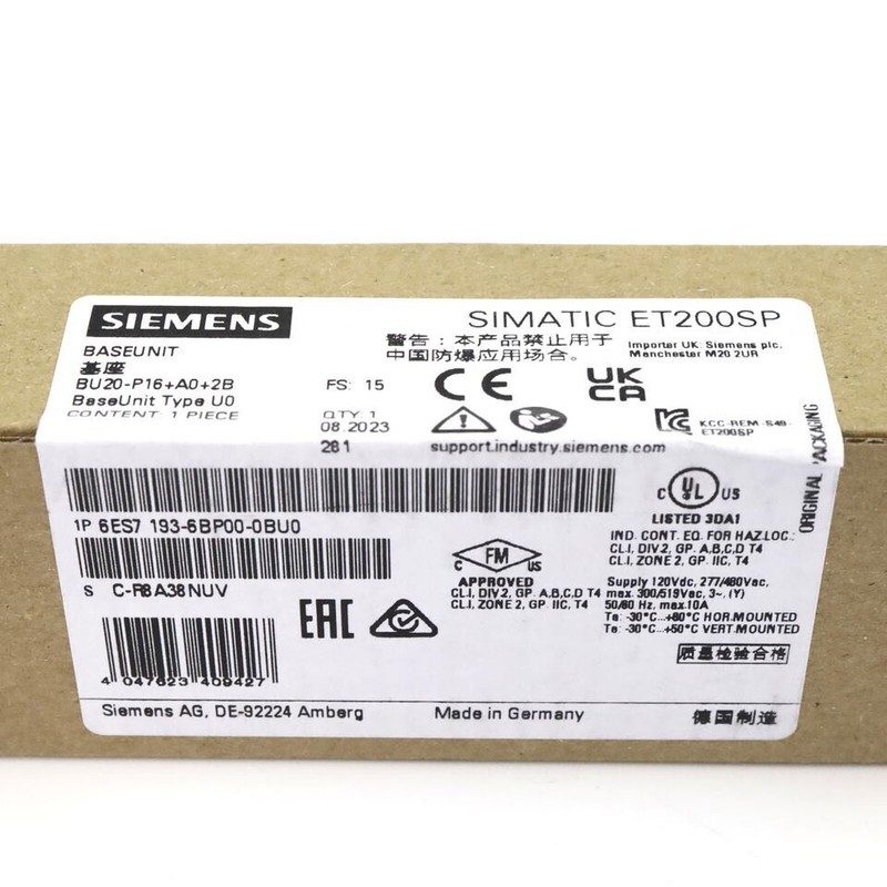 Модуль ввода-вывода Siemens 6ES7193-6BP00-0BU0