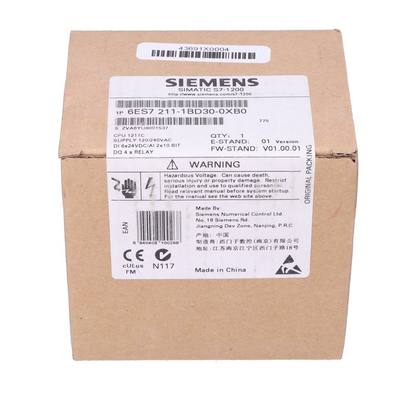 ПЛК Siemens 6ES7211-1BD30-0XB0