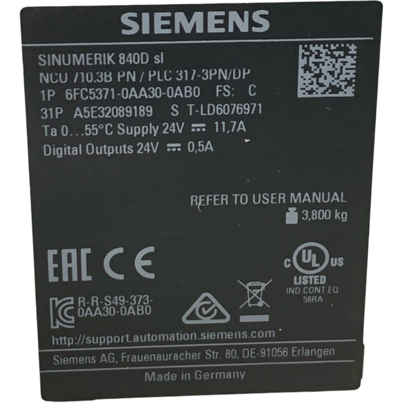 Стойка Siemens 6FC5371-0AA30-0AB0