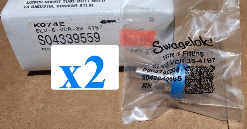Фитинг Swagelok 6LV-8-VCR-3S-4TB7