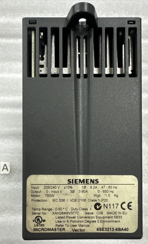 Частотный преобразователь Siemens 6SE3213-6BA40