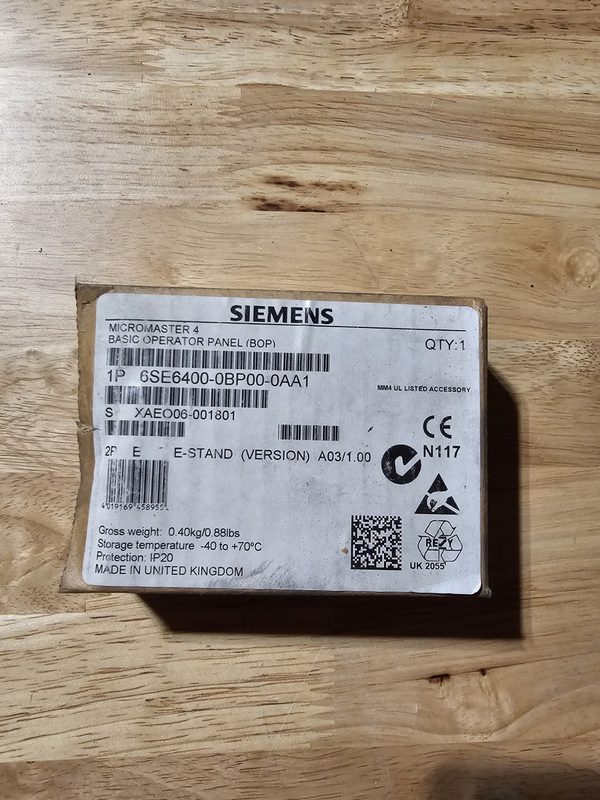 Частотный преобразователь Siemens 6SE6400-0BP00-0AA0