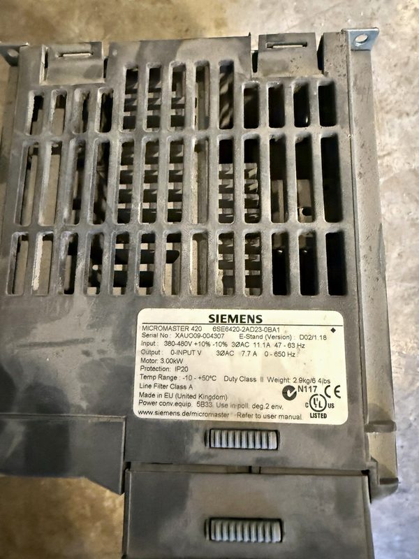 Частотный преобразователь Siemens 6SE6420-2AD23-0BA1