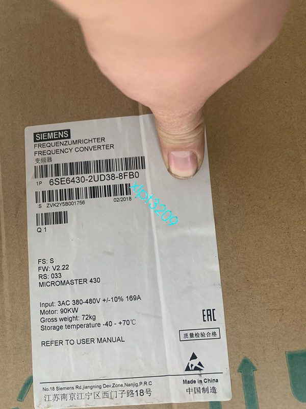 Частотный преобразователь Siemens 6SE6430-2UD38-8FB0