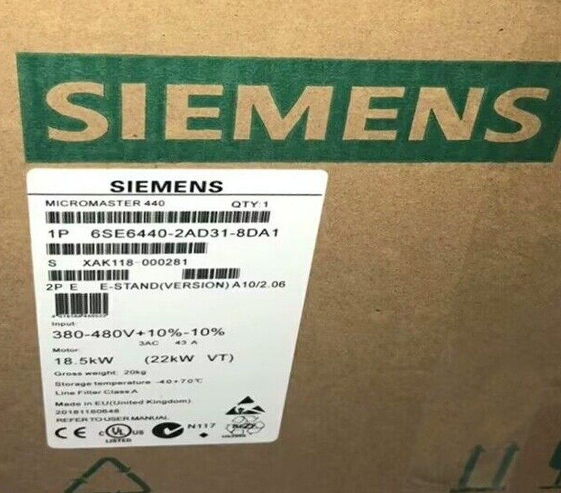 Частотный преобразователь Siemens 6SE6440-2AD31-8DA1