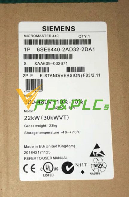 Частотный преобразователь Siemens 6SE6440-2AD32-2DA1