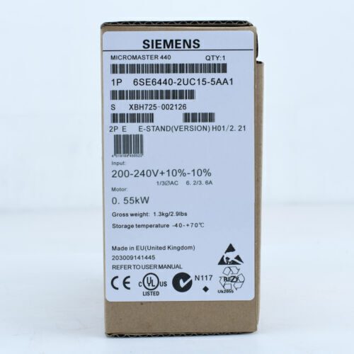 Частотный преобразователь Siemens 6SE6440-2UC15-5AA1