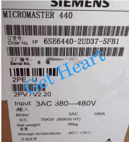 Частотный преобразователь Siemens 6SE6440-2UD37-5FB1