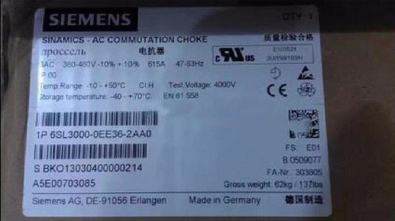 Частотный преобразователь Siemens 6SL3000-0EE36-2AA0