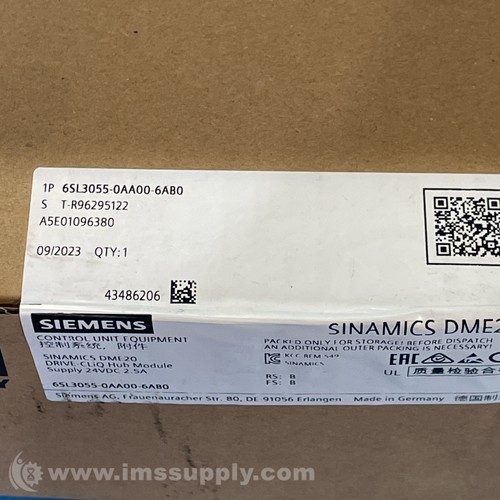 Частотный преобразователь Siemens 6SL3055-0AA00-6AB0