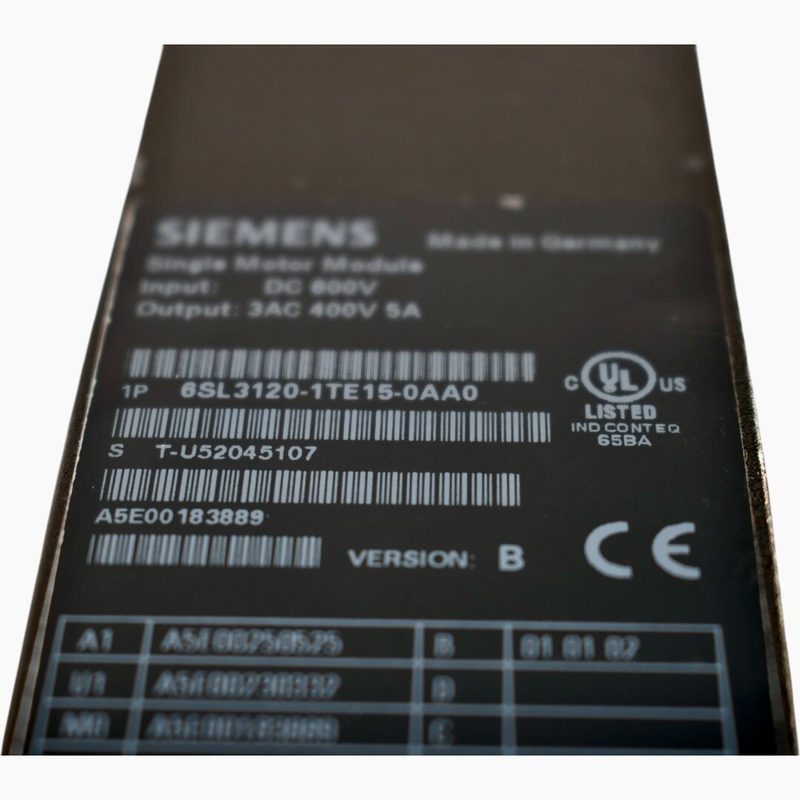 Частотный преобразователь Siemens 6SL3120-1TE15-0AA0