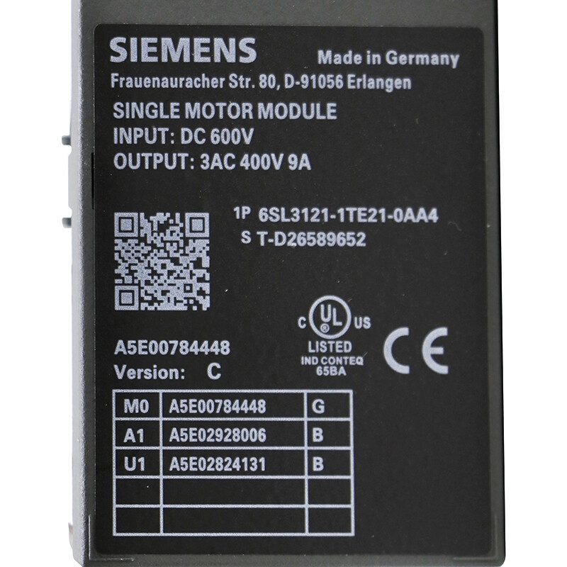 Частотный преобразователь Siemens 6SL3121-1TE21-0AA4