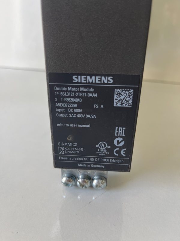 Частотный преобразователь Siemens 6SL3121-2TE21-0AA4