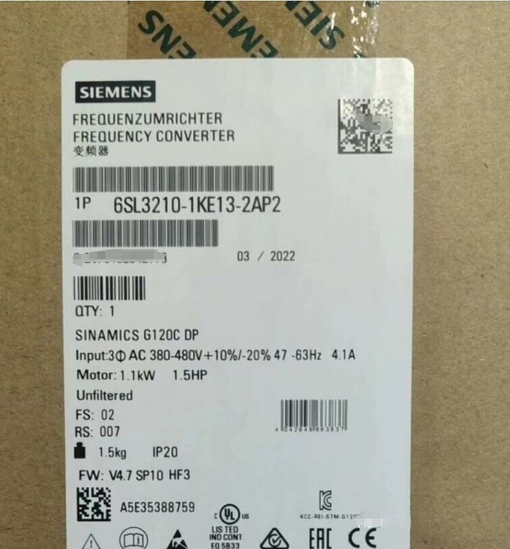 Частотный преобразователь Siemens 6SL3210-1KE13-2AP2