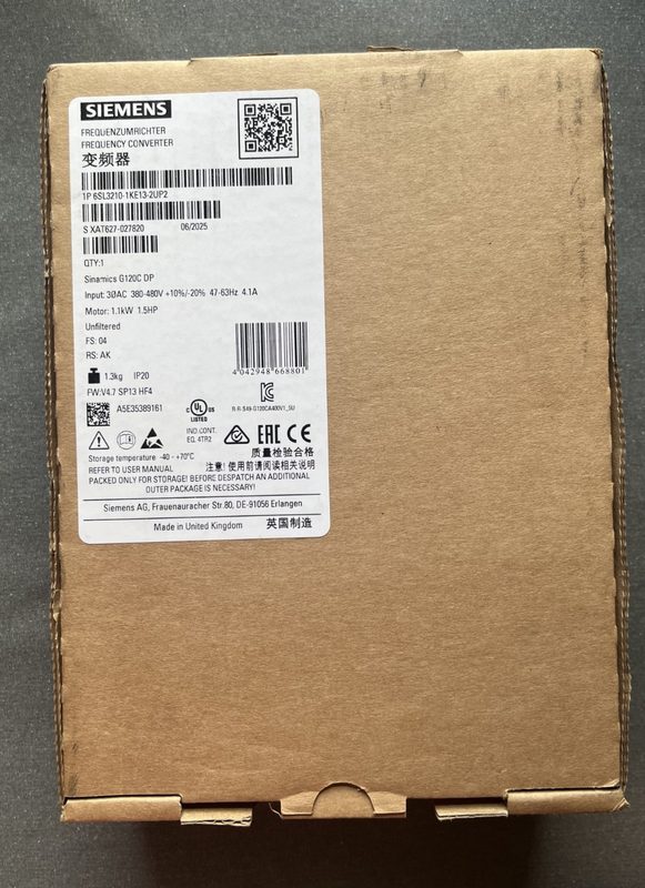 Частотный преобразователь Siemens 6SL3210-1KE13-2UP2