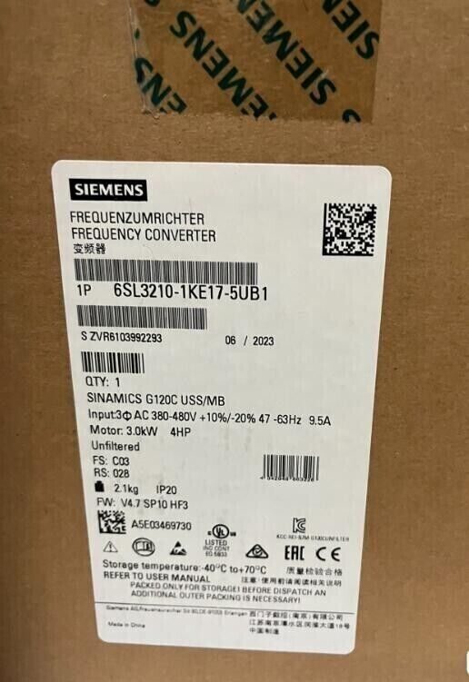 Привод Siemens 6SL3210-1KE17-5UB1