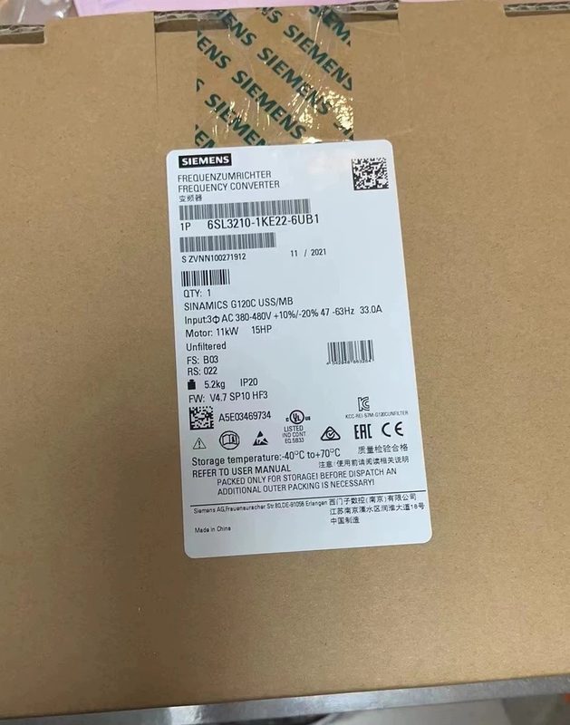 Частотный преобразователь Siemens 6SL3210-1KE22-6UB1